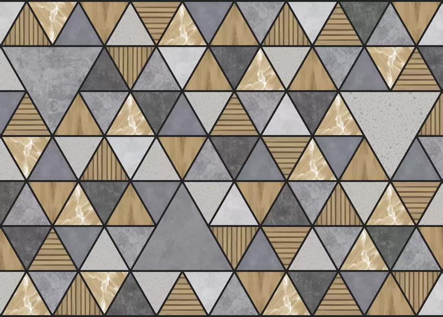 fototapet Ornament triunghiular cu culori neutre și calde w05096v1