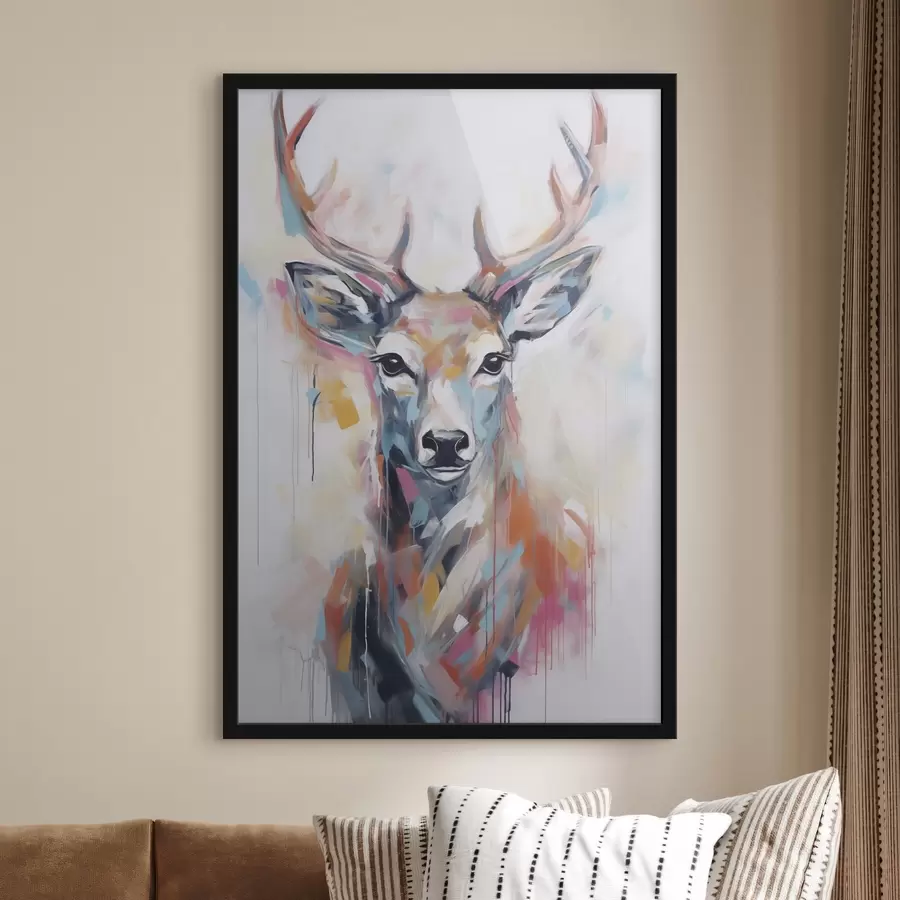 fototapet Pictură imitație de cerb f47503
