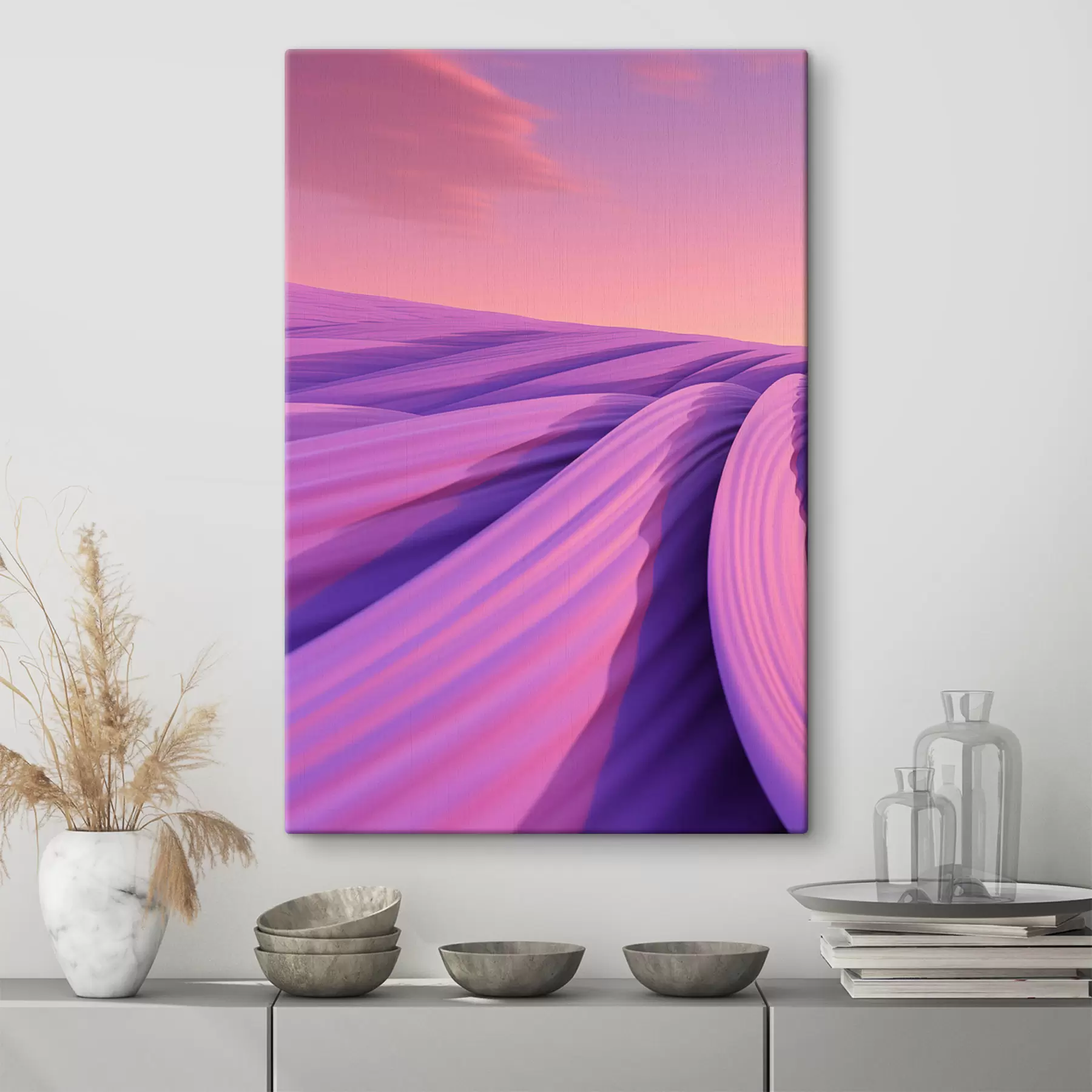 Tablouri Câmp abstract de lavandă s47110