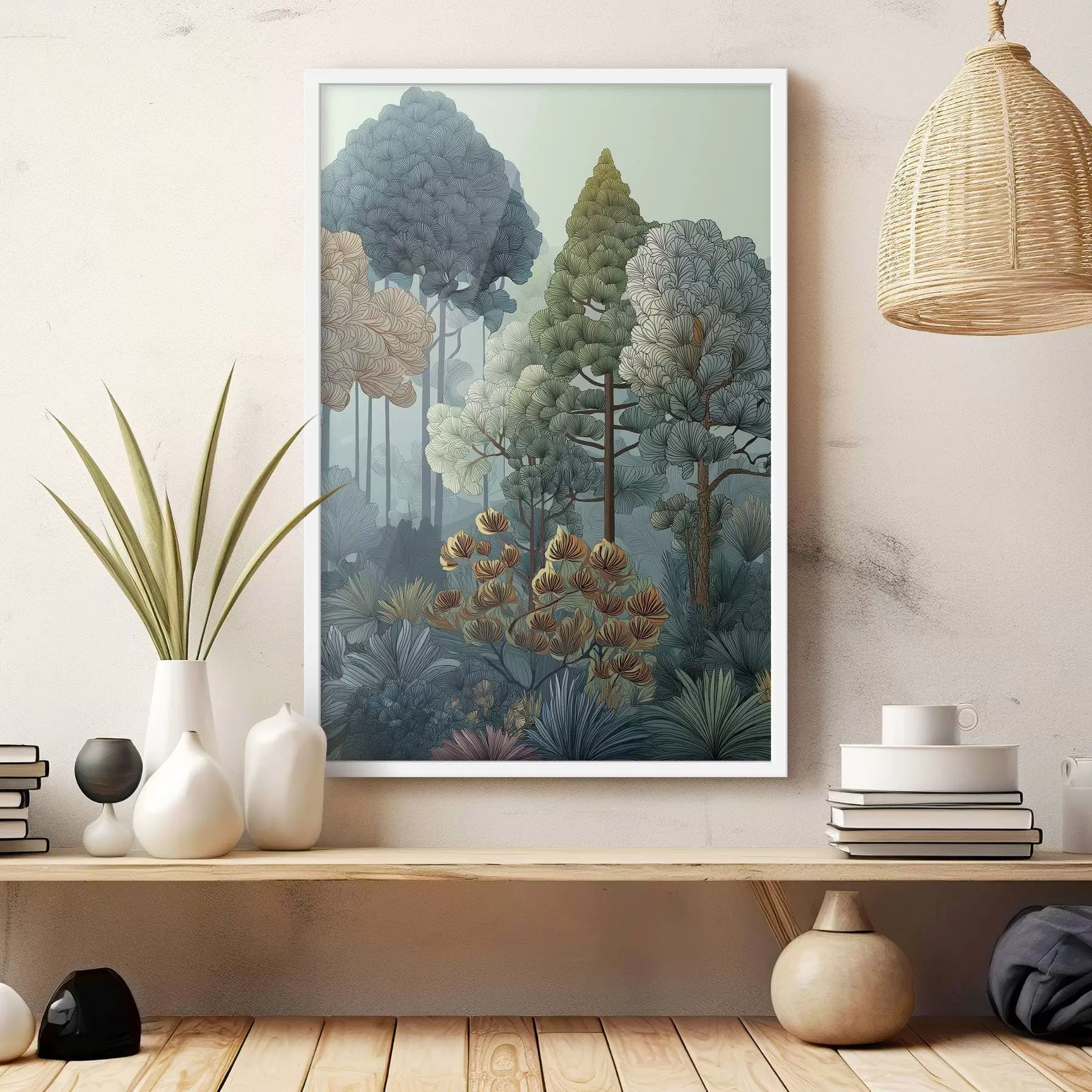 fototapet Diversitatea plantelor din pădure f47106