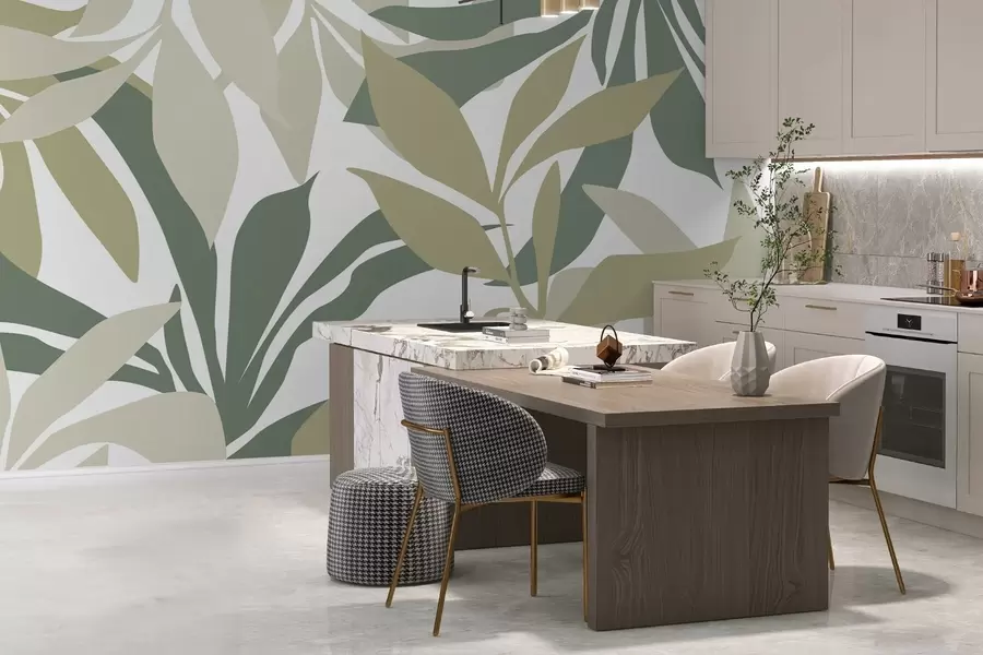 fototapet Frunziș abstract w05136v1