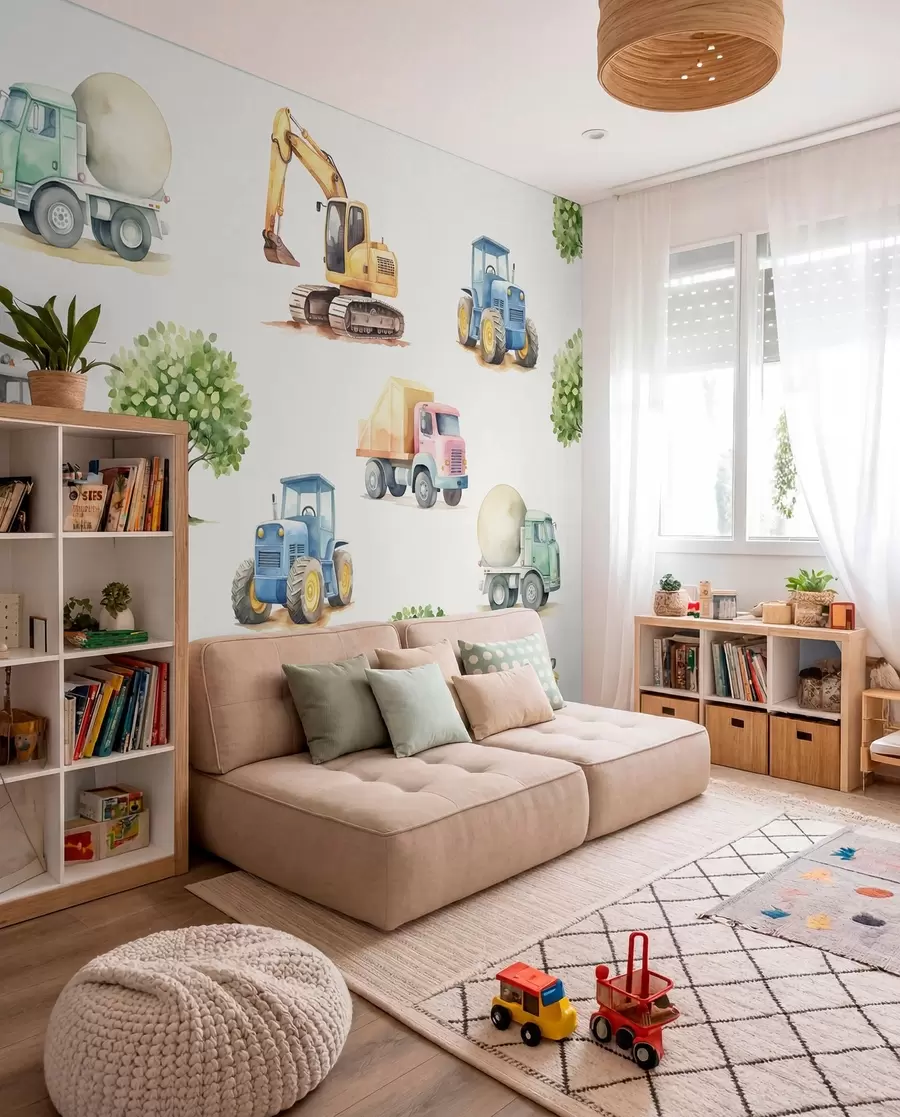 fototapet Mica echipă de construcții w05139