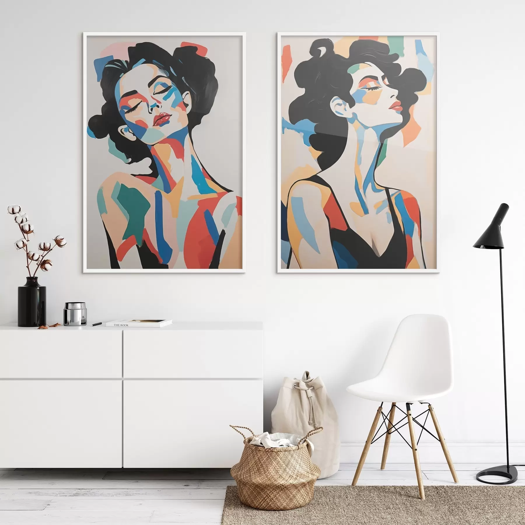 fototapet Portrete abstracte de femei d00543