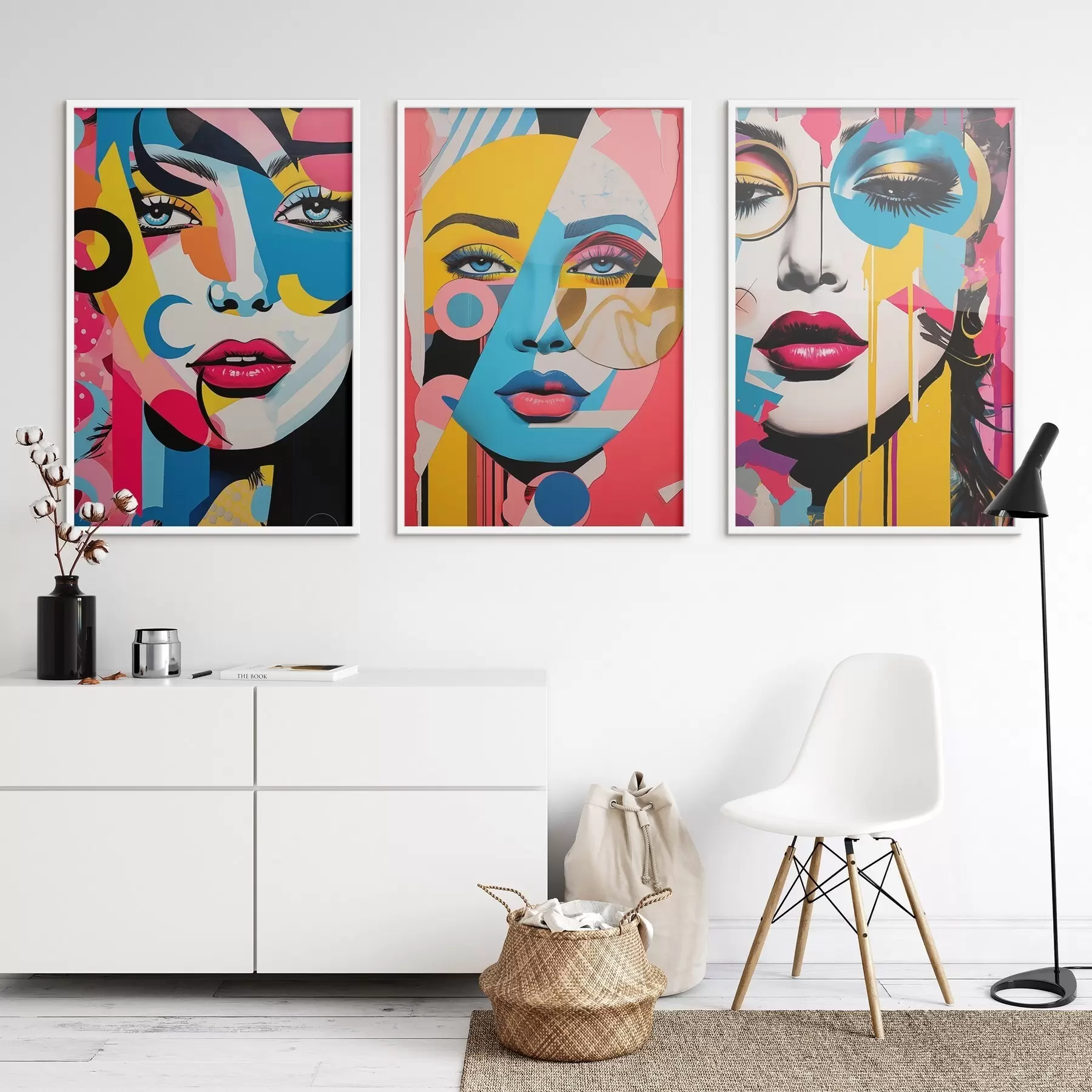 fototapet Abstractizarea fețelor colorate d00557