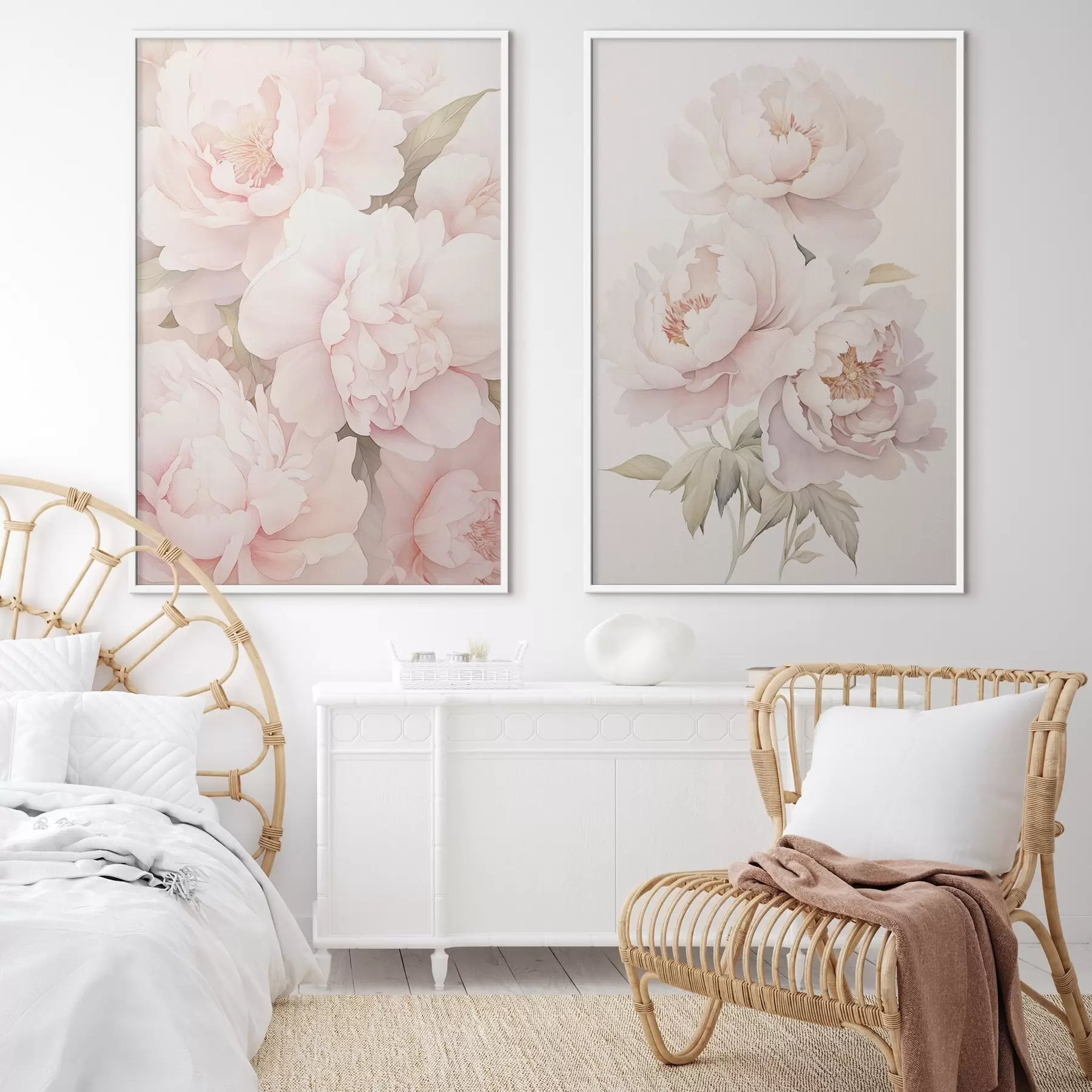 fototapet Bujori delicați d00559