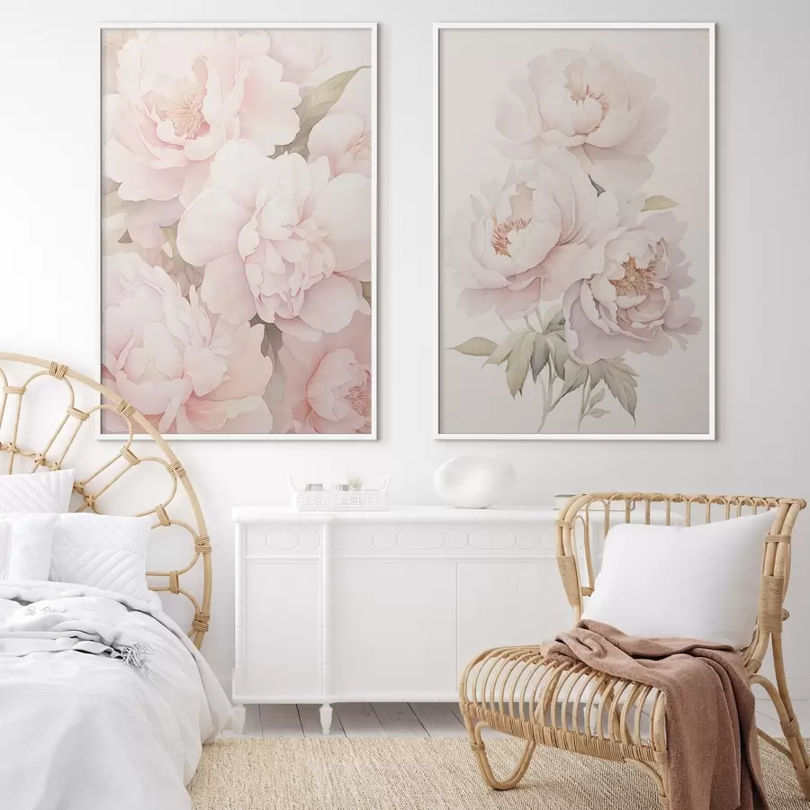 fototapet Bujori delicați d00559