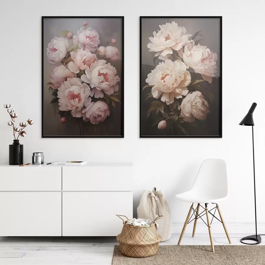 fototapet Bujori delicați d00598