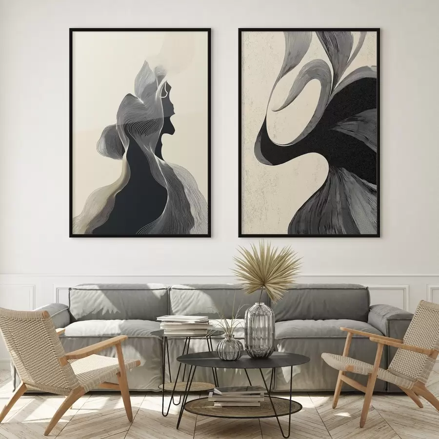 fototapet Relief abstract ondulat cu curbe netede d00601