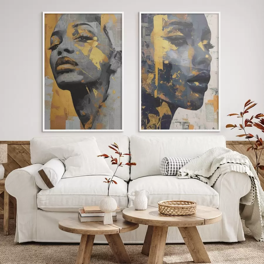 fototapet Față feminină abstractă d00603