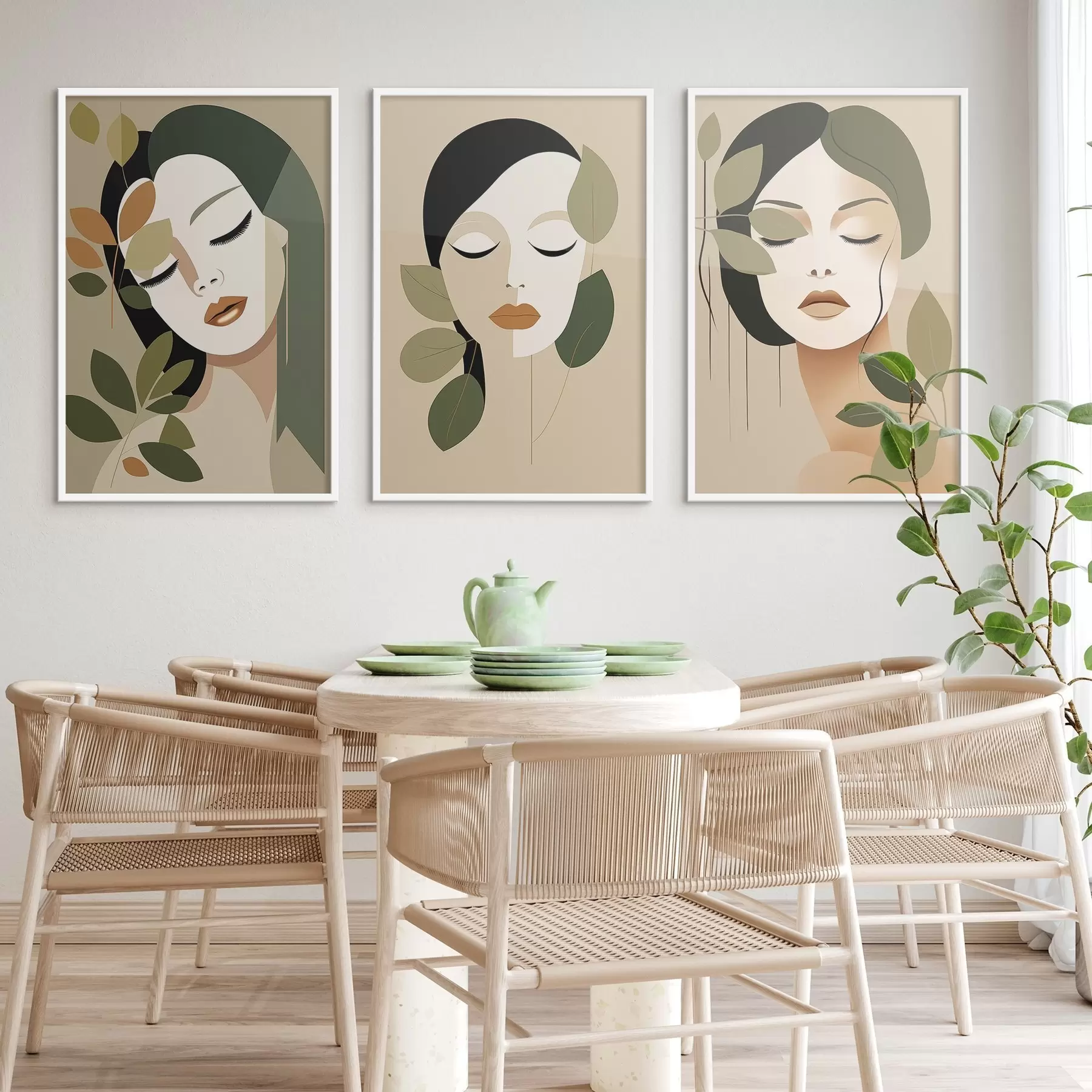 fototapet Fețe de fete d00605