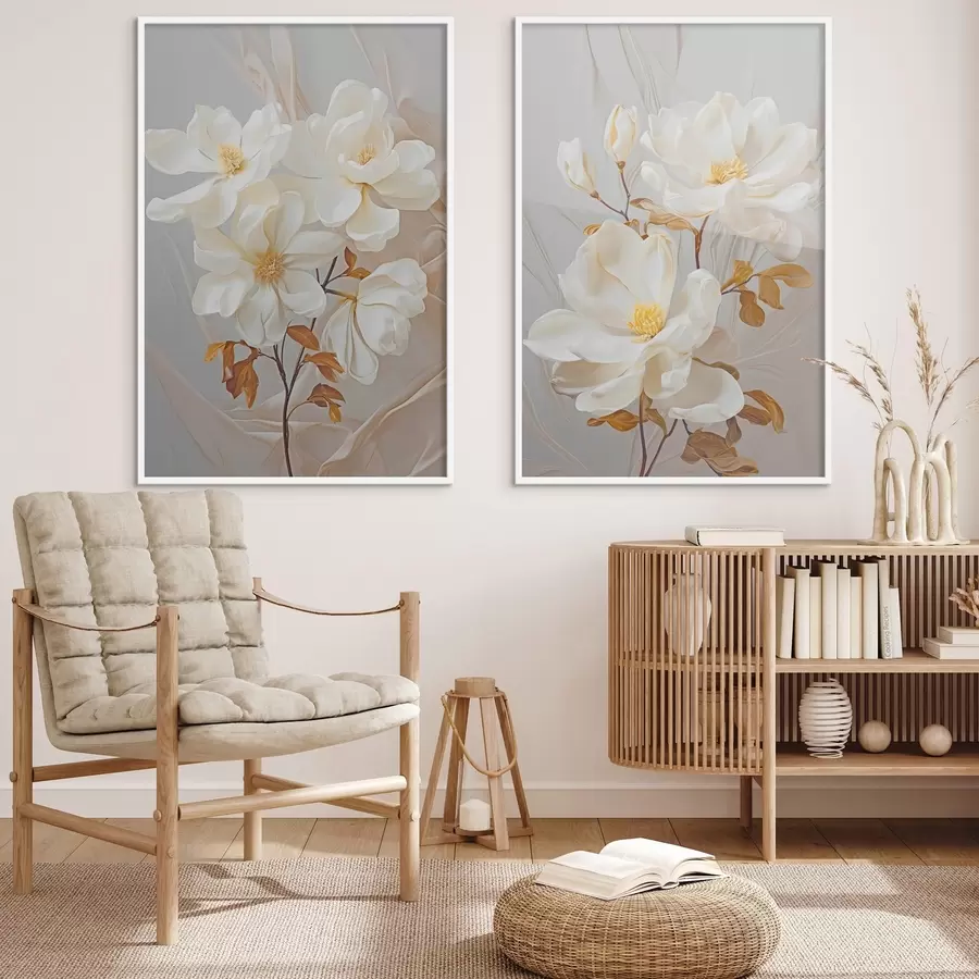 fototapet Delicate flori abstracte d00611