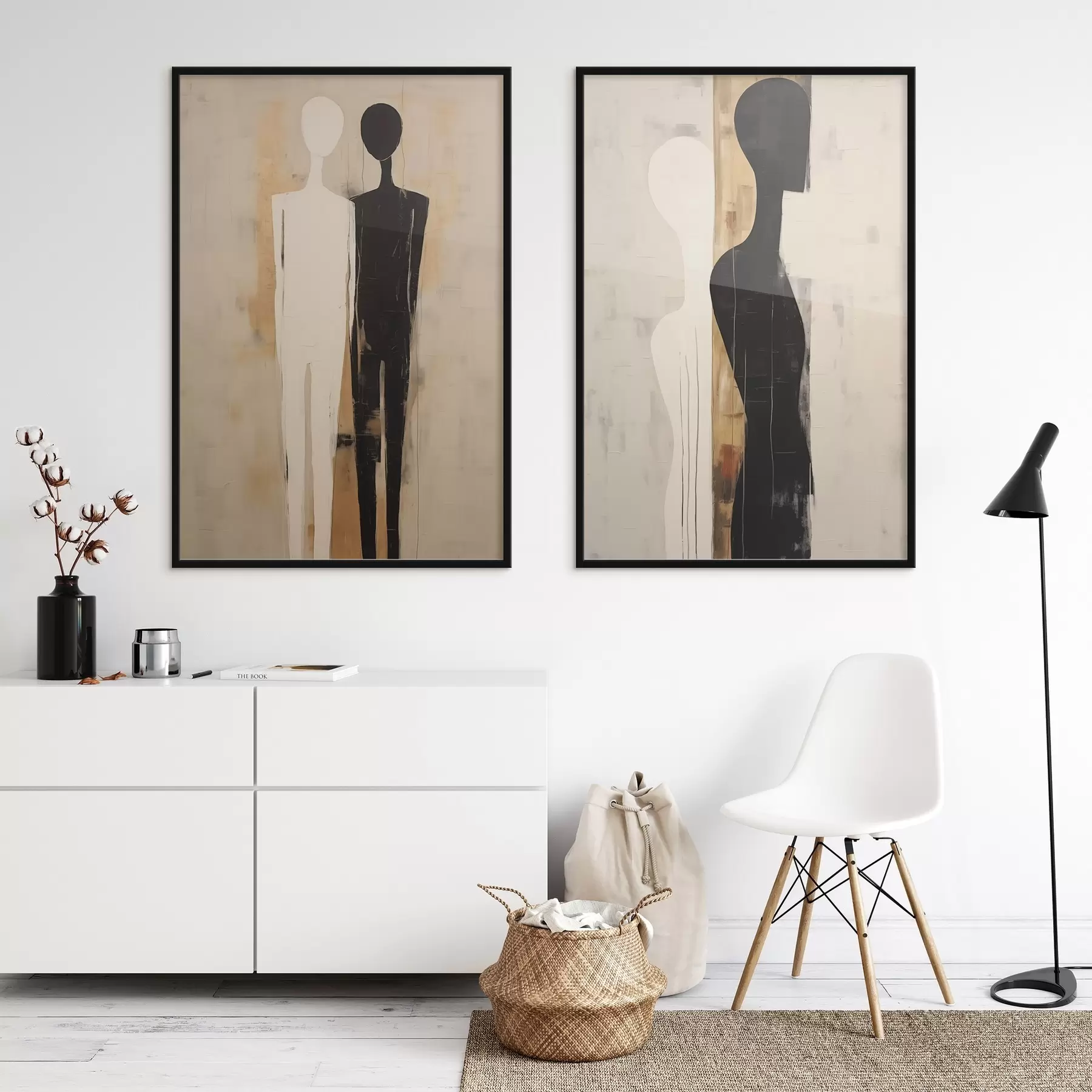 fototapet Siluete a două figuri d00620