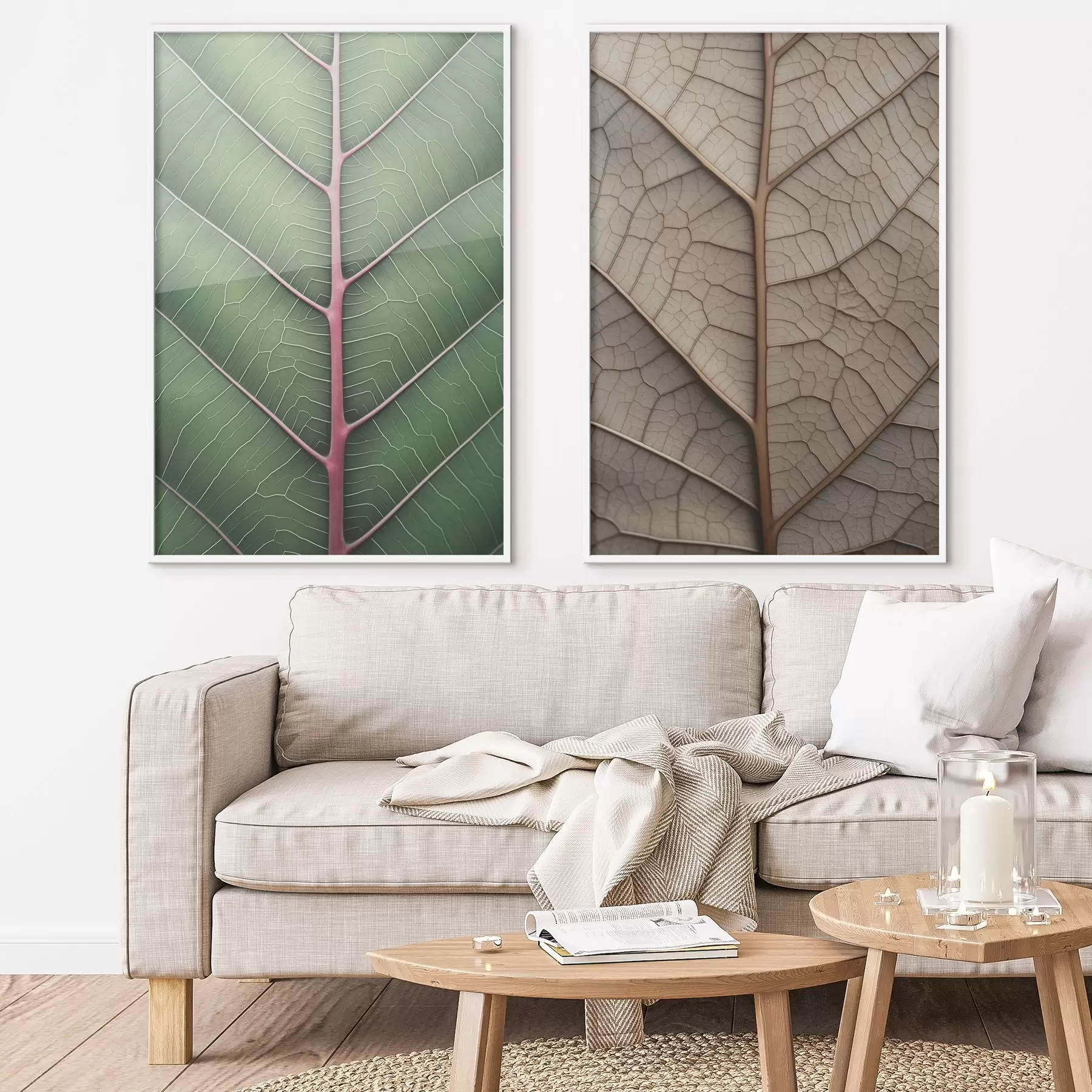 fototapet Frunză cu nervuri d00663