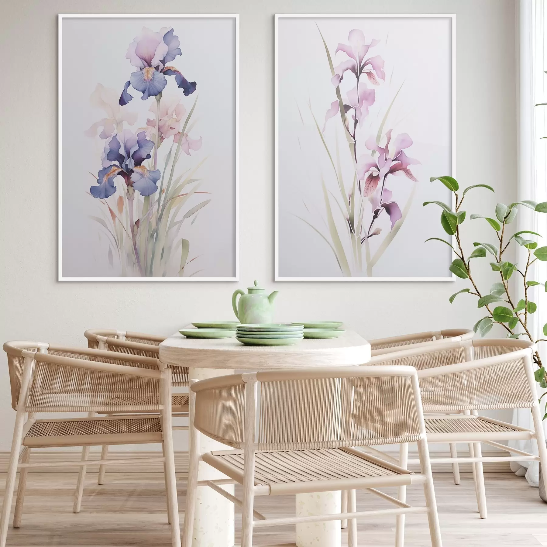 fototapet Irisuri imitație de acuarelă d00724