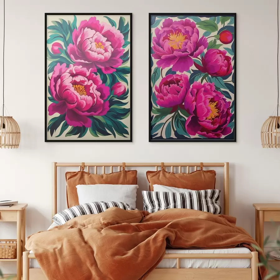 fototapet Peonii d00727