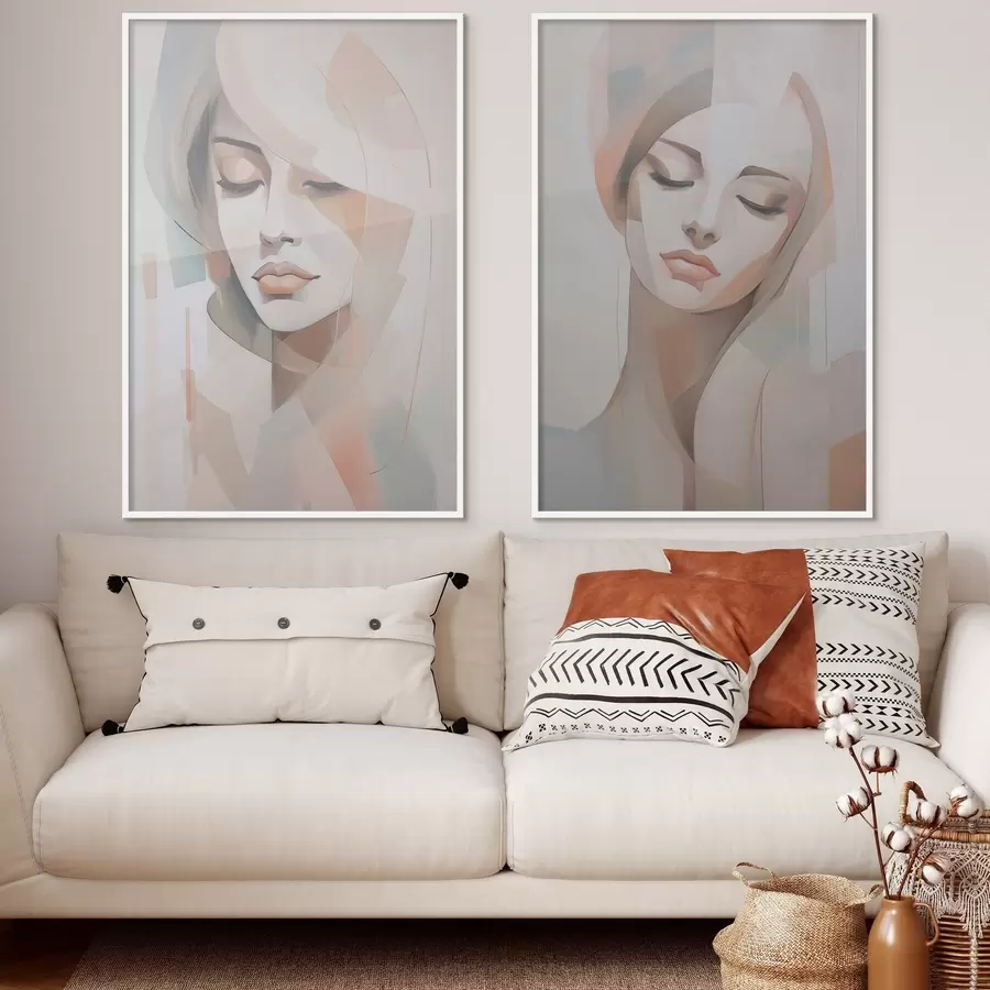 fototapet Portret abstract al unei fete d00768