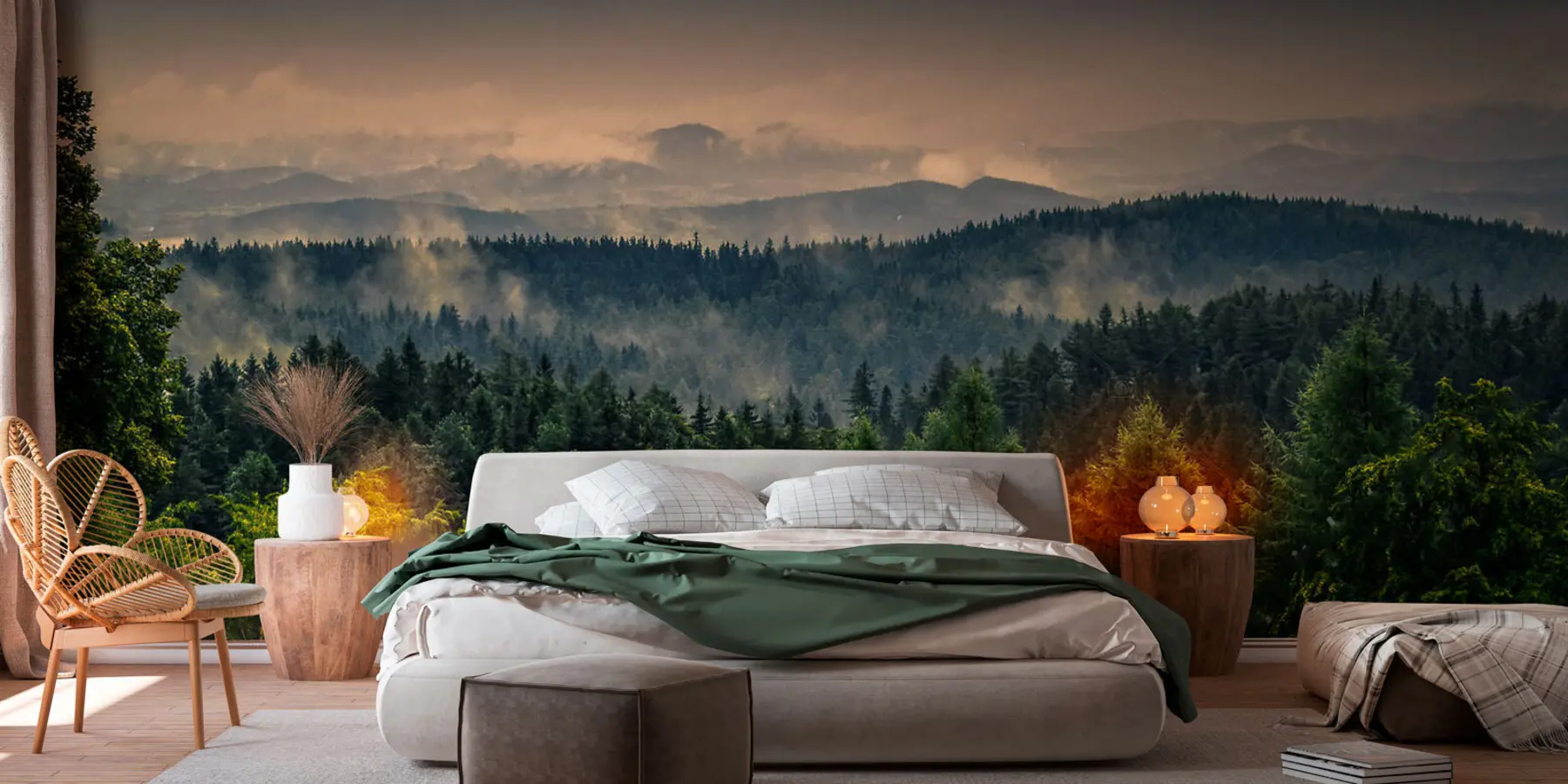 fototapet Copaci de copaci în ceață u72174