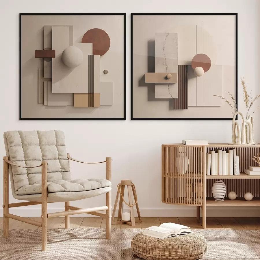 fototapet Geometrie și abstracție în stil minimalist d00743