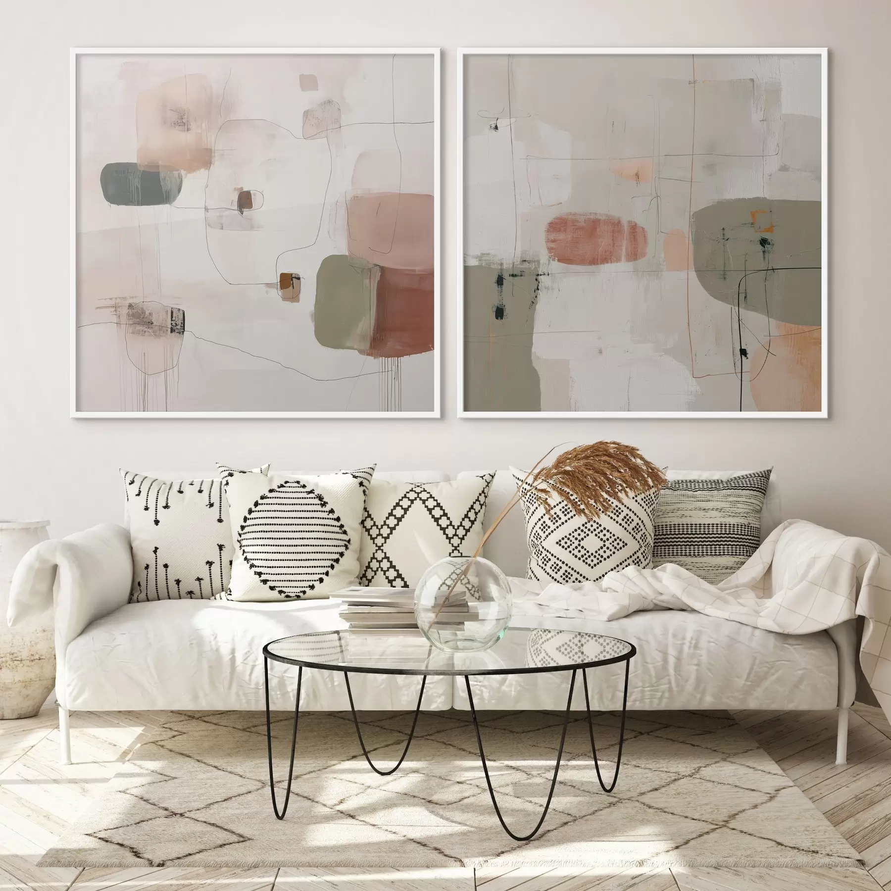 fototapet Compoziție pastelată în tonuri neutre d00745