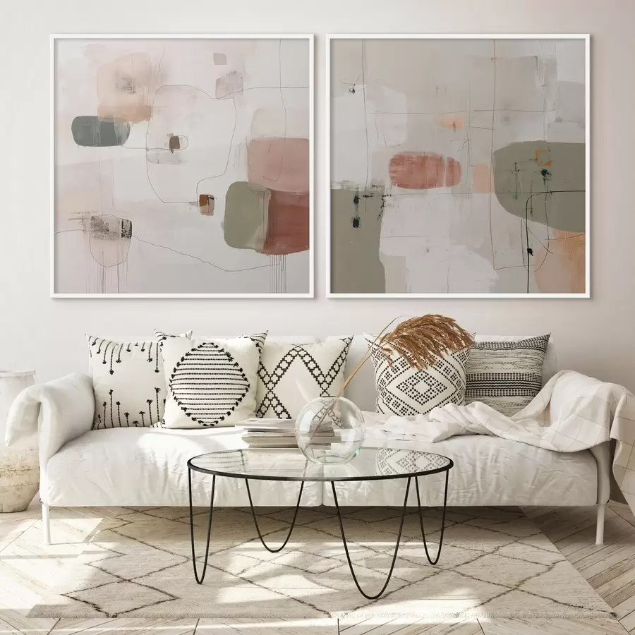 fototapet Compoziție pastelată în tonuri neutre d00745