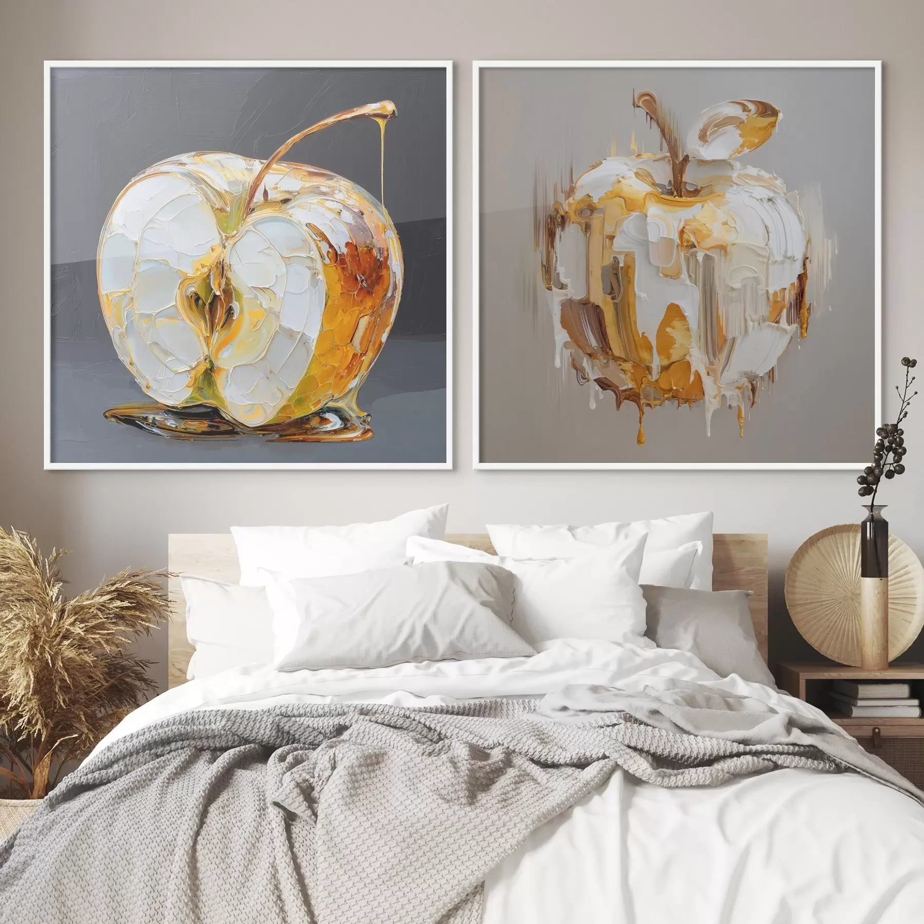 fototapet Abstracție cu măr în interpretare modernă d00746