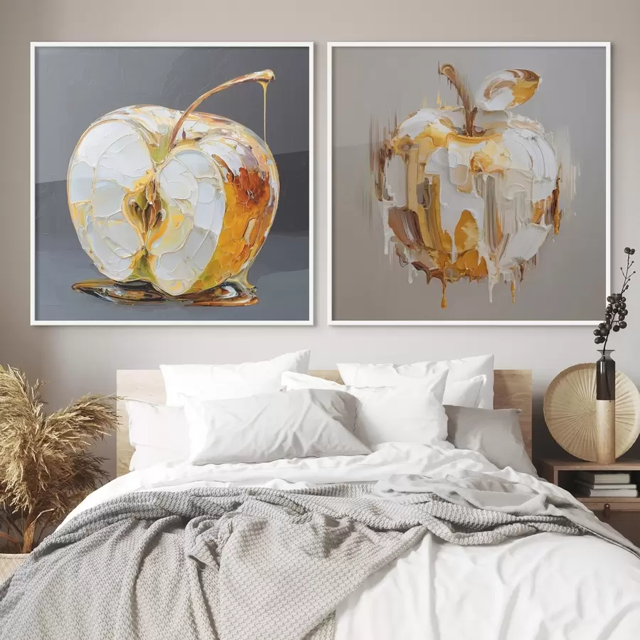 fototapet Abstracție cu măr în interpretare modernă d00746