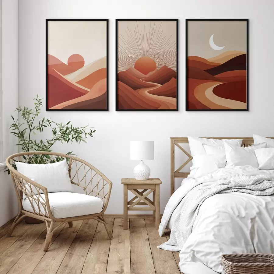 fototapet Soare abstract în linii d00606