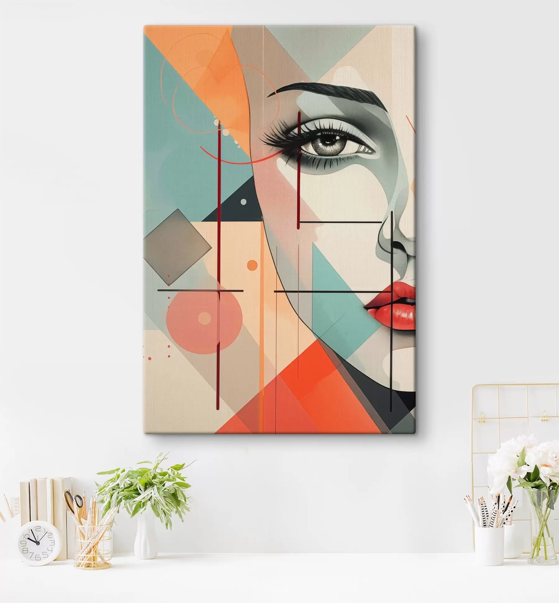 Tablouri Oameni, chip, geometrie s47447