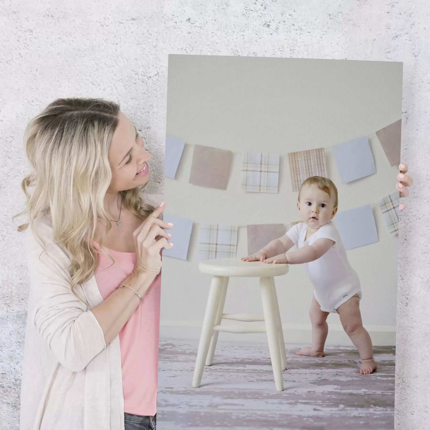 Tablouri O fotografie a copilului dumneavoastră pe pânză s47172