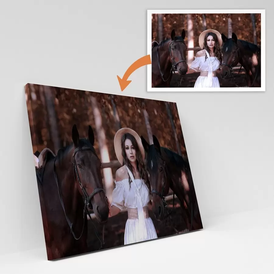 Tablouri Un cadou pentru o fată pe baza fotografiei ei s47176