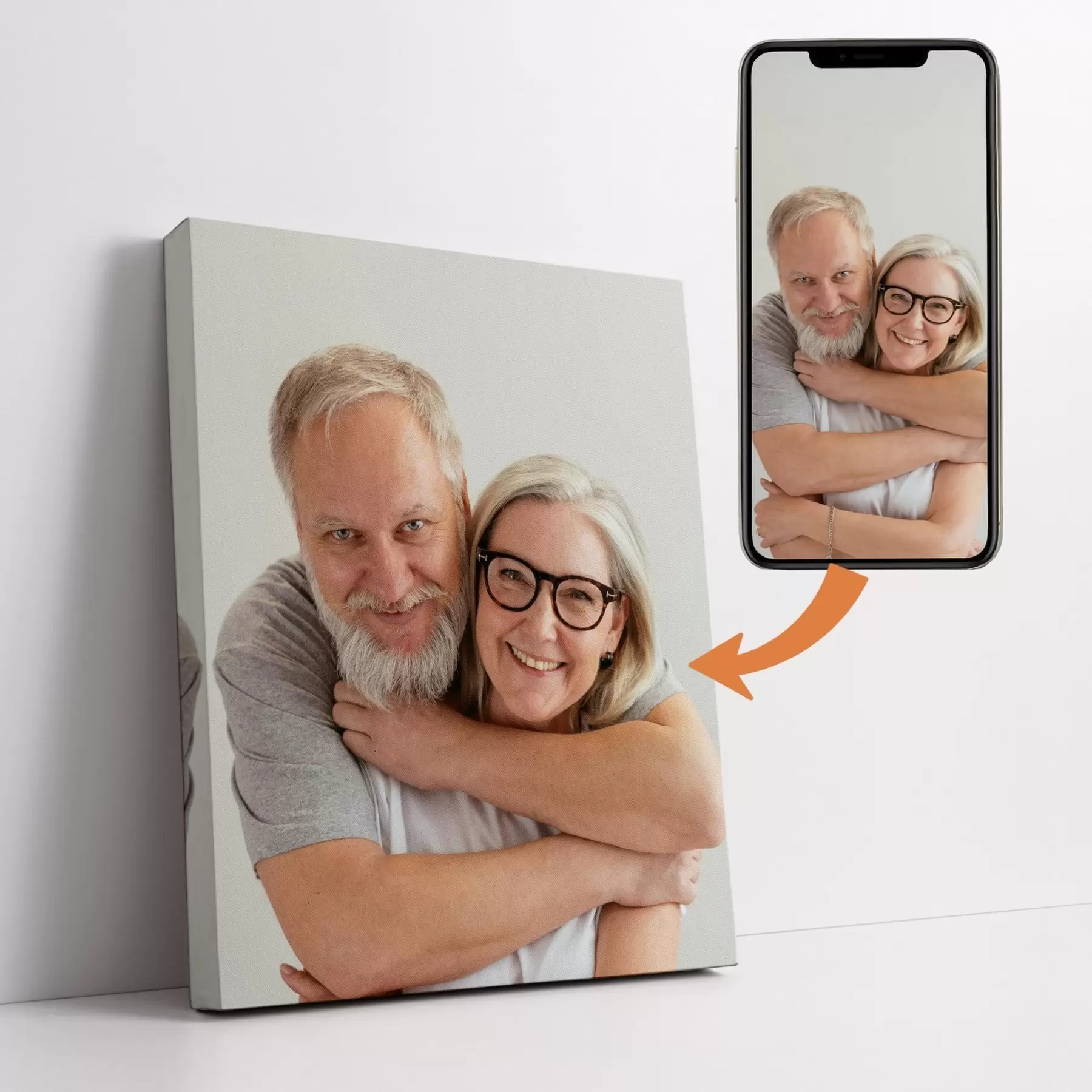 Tablouri Cadou pentru un cuplu pe baza unei fotografii pe pânză s47186