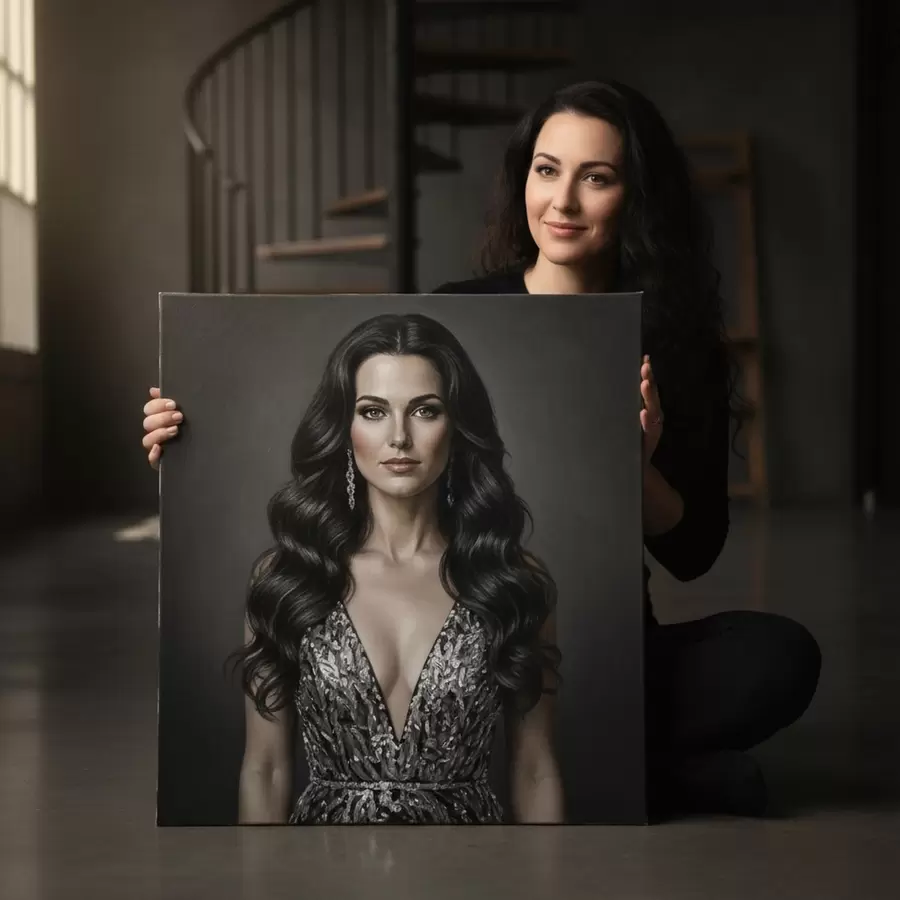 Tablouri Un cadou pentru o fată pe baza fotografiei ei s47192