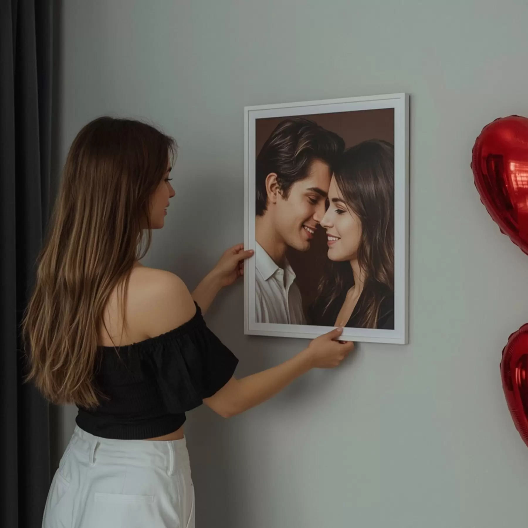 Tablouri Cadou pentru un cuplu pe baza unei fotografii pe pânză s47193