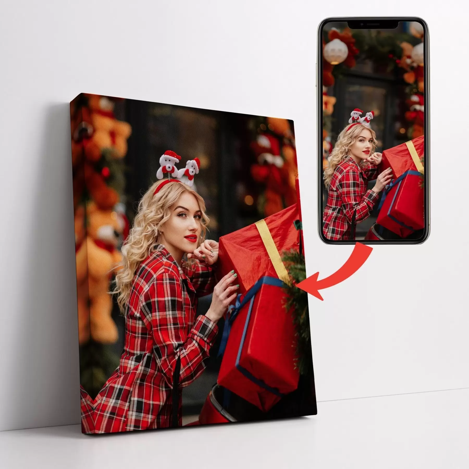 Tablouri Imagine festivă bazată pe o fotografie pentru o fată s47196