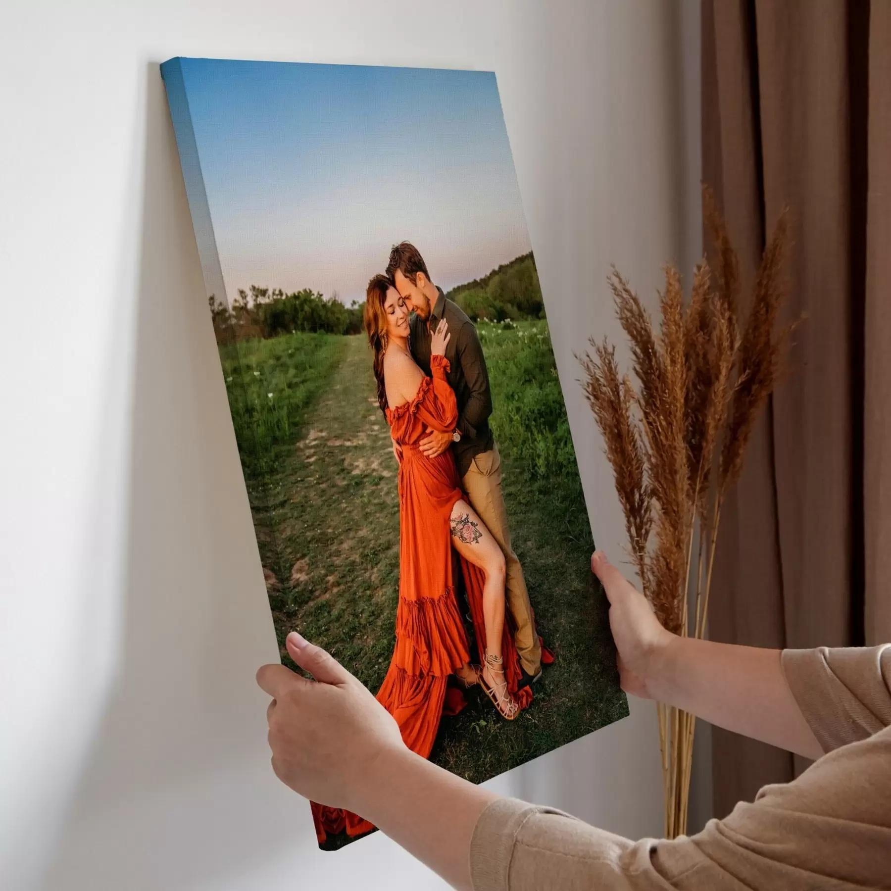 Tablouri Cadou pentru un cuplu pe baza unei fotografii pe pânză s47198