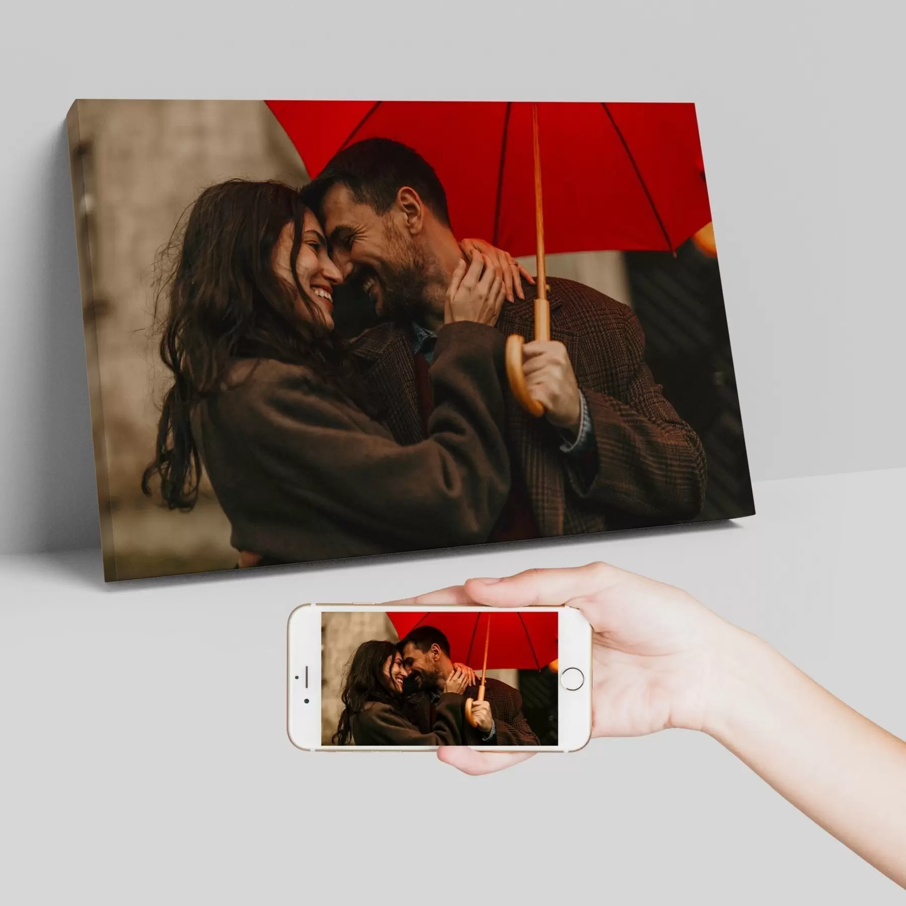 Tablouri Cadou romantic pentru un cuplu pe baza unei fotografii s47208