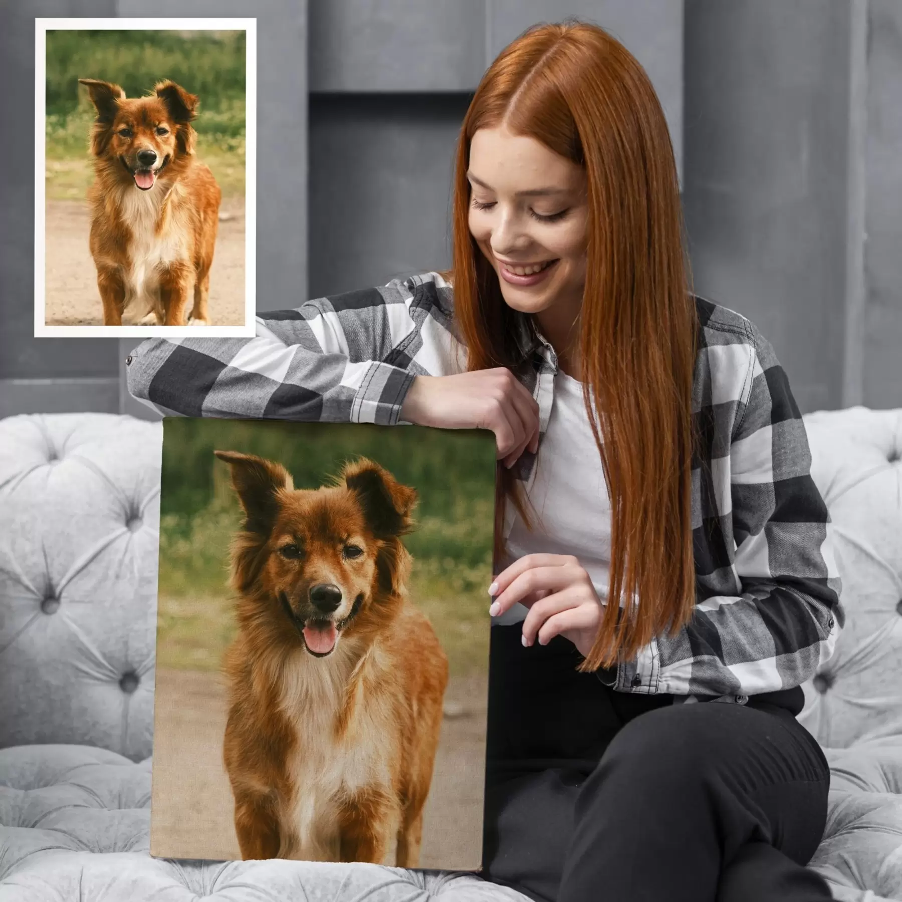 Tablouri Câinele tău realizat la comandă după fotografia ta s47214