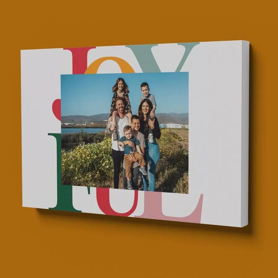 Tablouri Colaj foto cu portret de familie pe pânză s47233