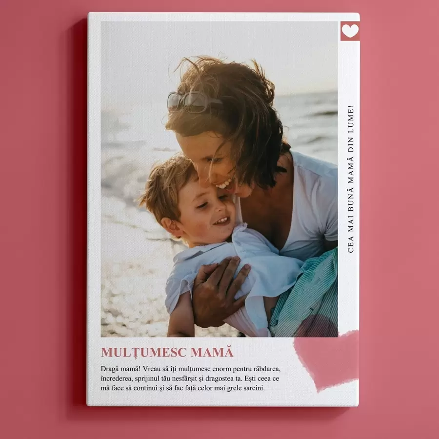 Tablouri Colaj foto pe pânză ca dar pentru mamă s47544