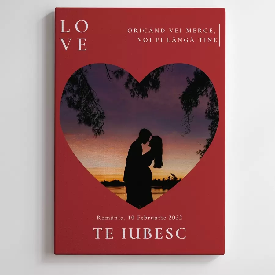 Tablouri Colaj foto pe pânză pentru zi de naștere din fotografia ta s47571