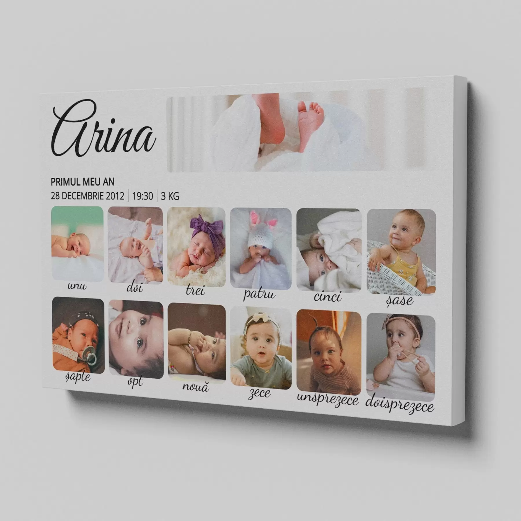 Tablouri Colaj foto „Primul meu an” pentru copii mici s47616