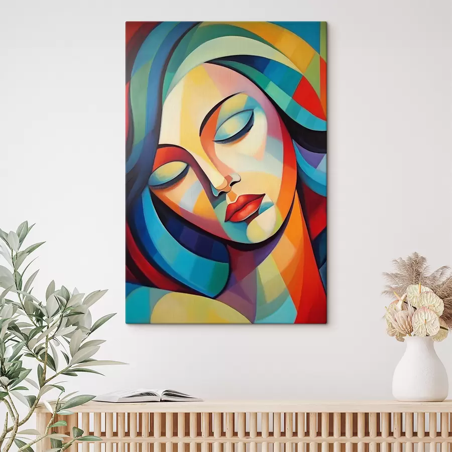 Tablouri Portret abstract al unei fete s47363