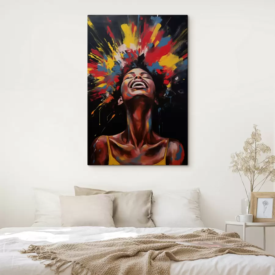 Tablouri Explozia colorată de vopsea s47368