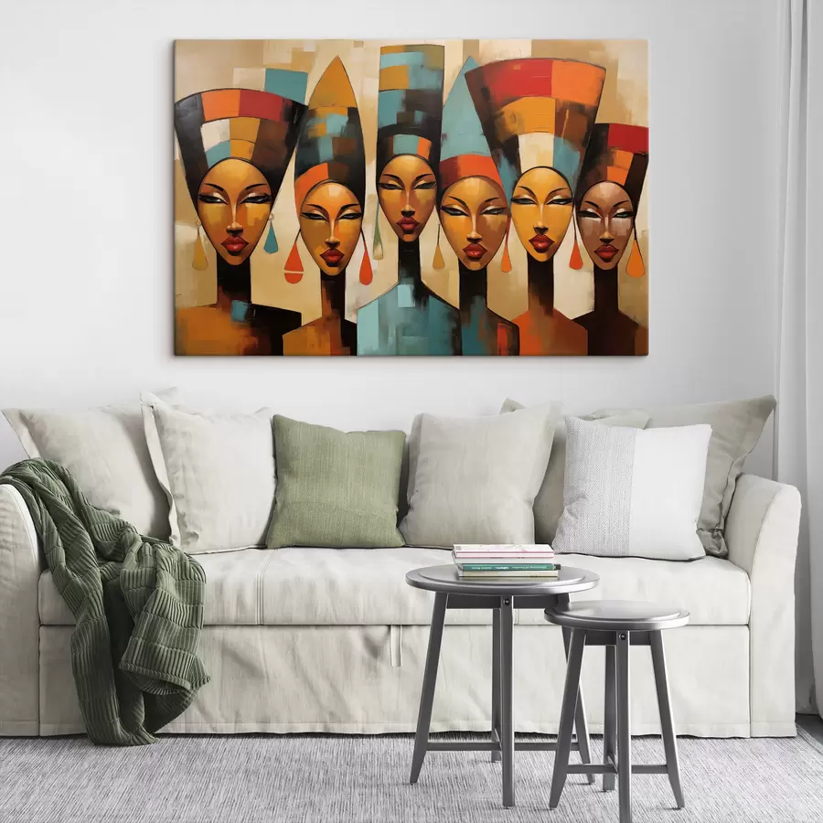 Tablouri Portret de femei în stil african s47387