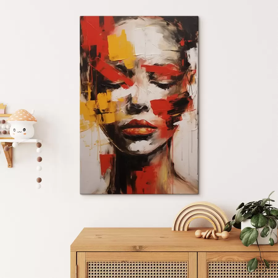 Tablouri Portret abstract al unei fete s47391