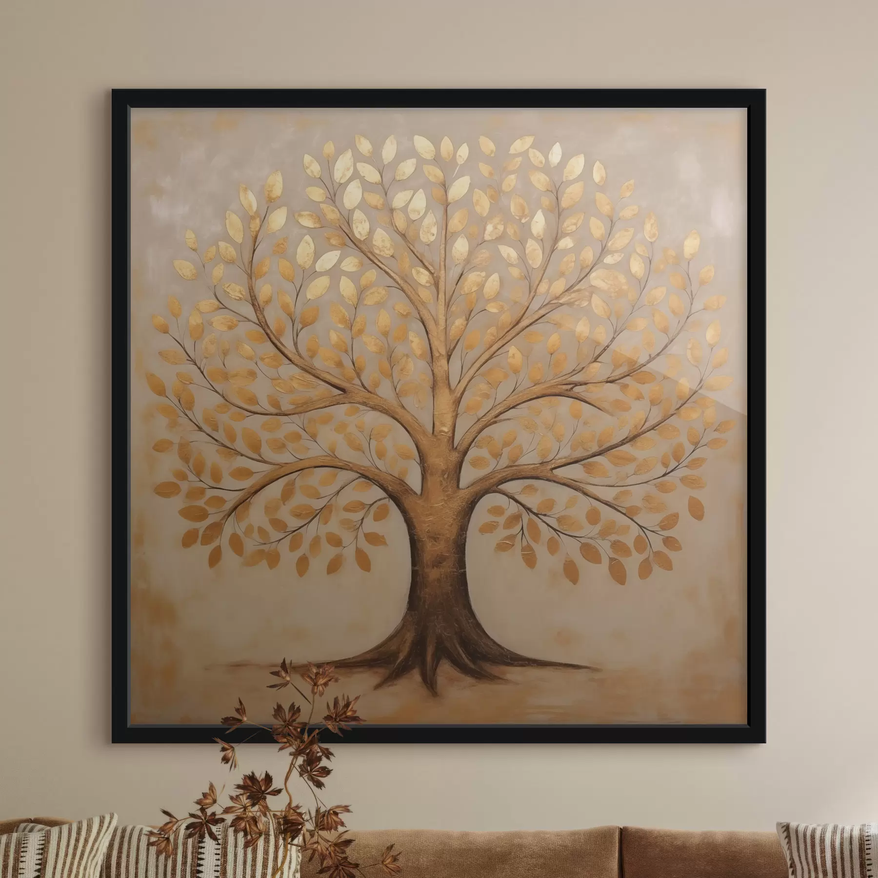 fototapet Leopard într-o eșarfă f47371