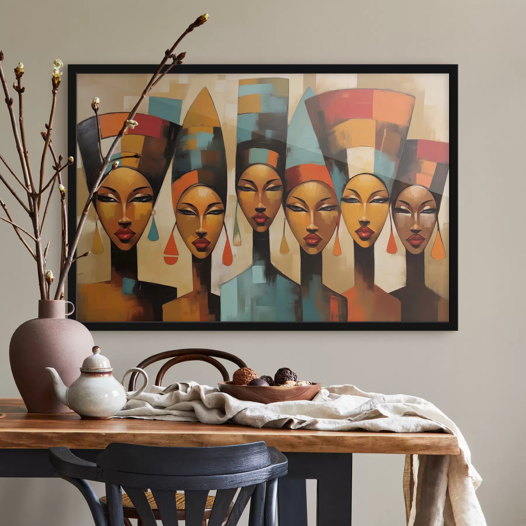 fototapet Portret de femei în stil african f47387