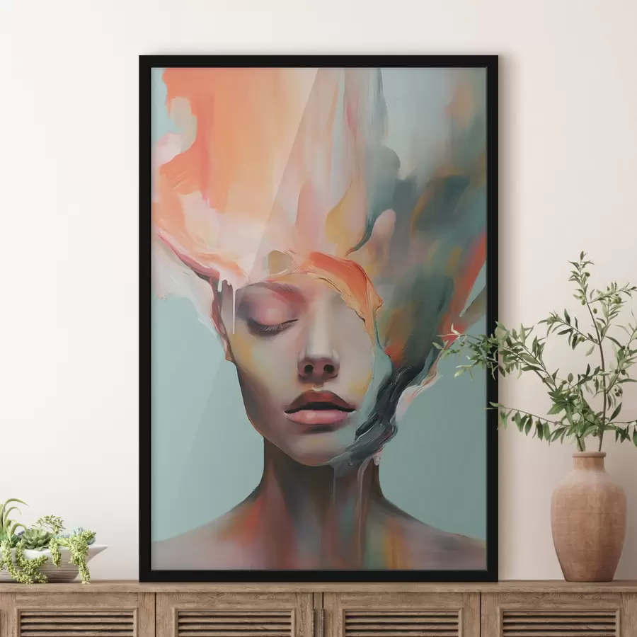 fototapet Portret abstract al unei fete f47389