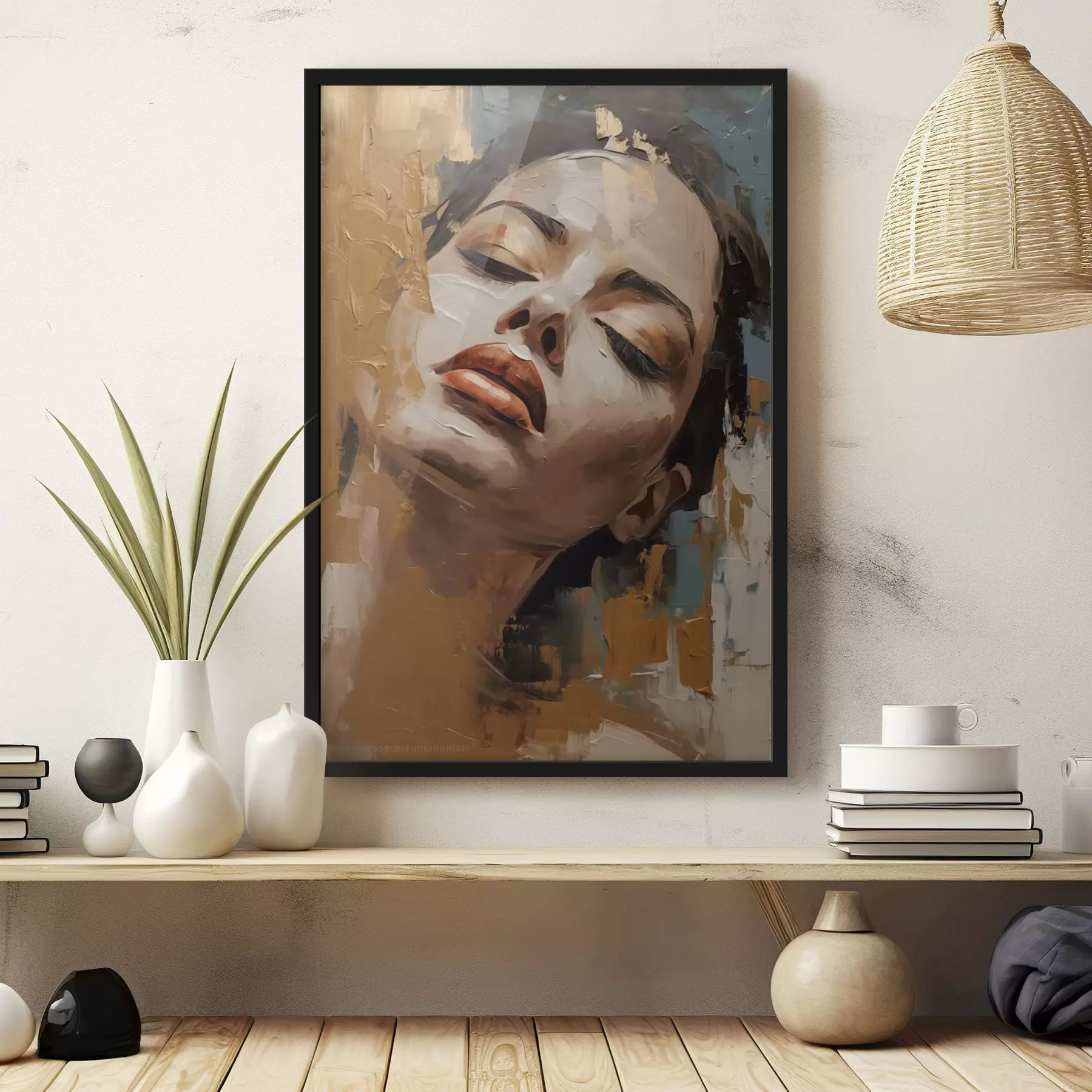 fototapet Portret abstract al unei fete f47392