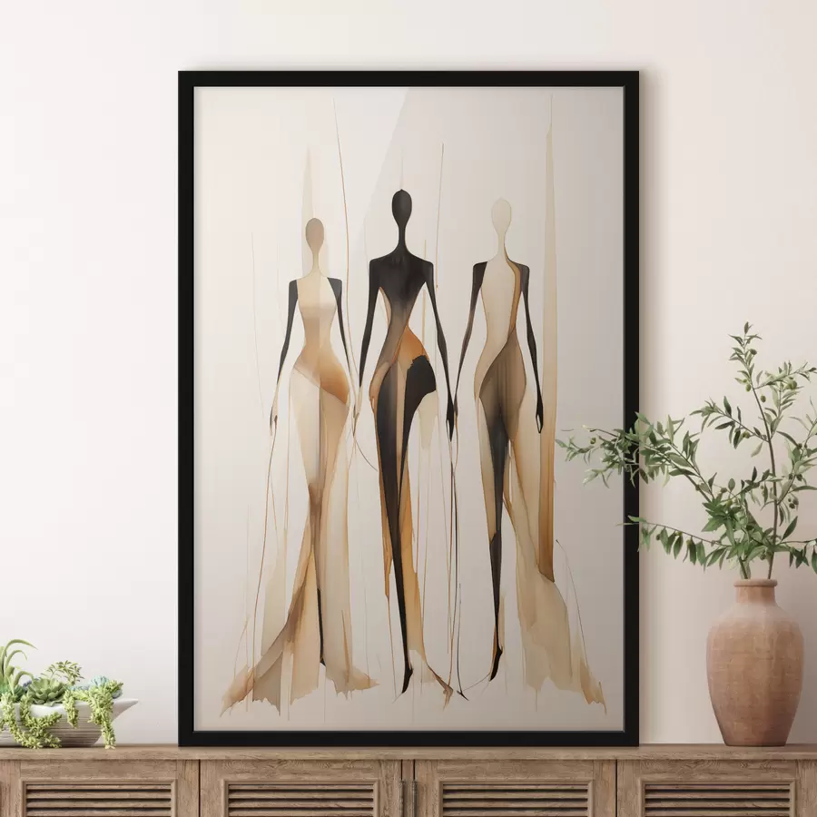 fototapet Trei siluete f47401